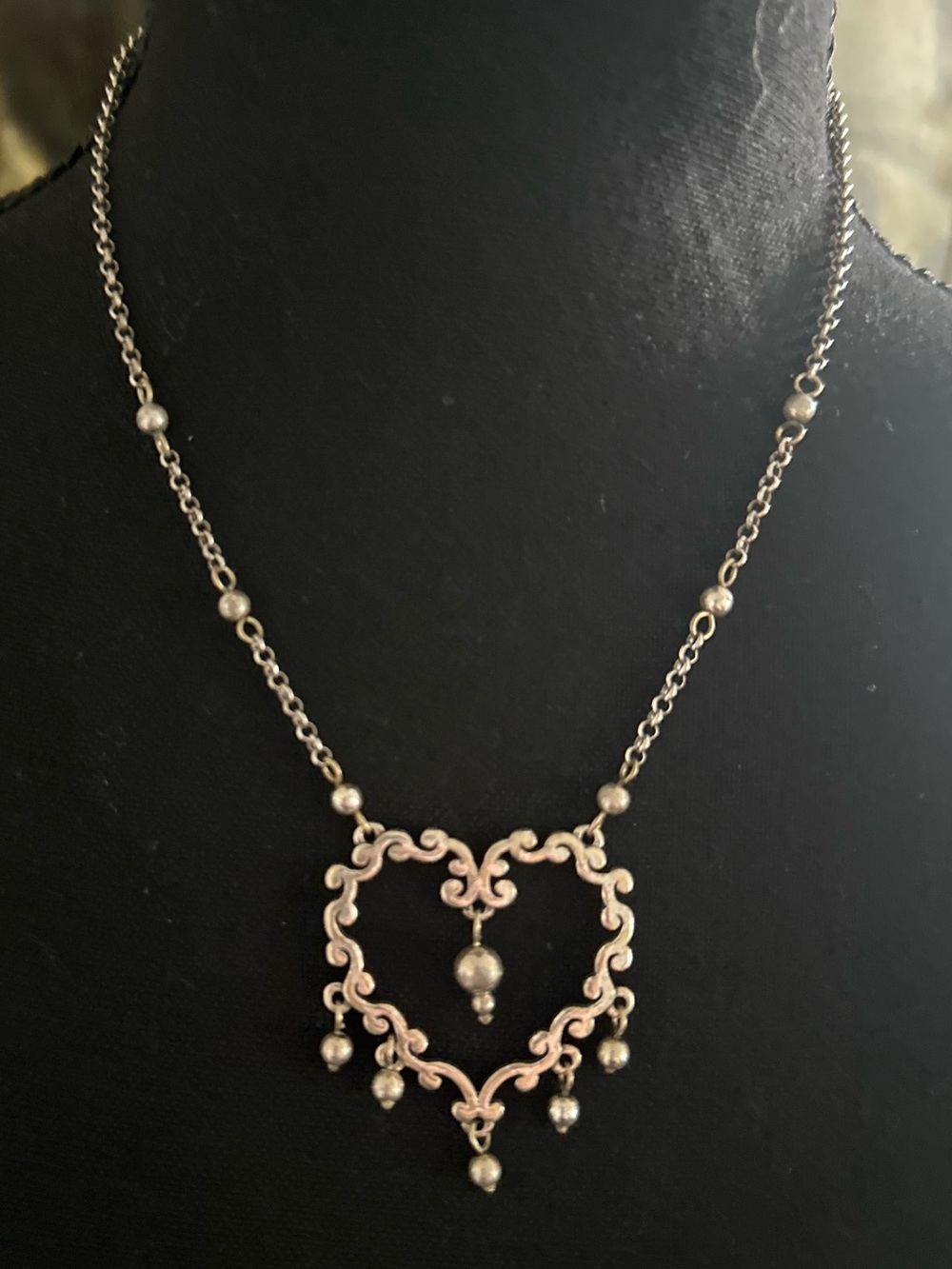 Brighton Summer Love Filigree Heart Pendant Necklace - Retired